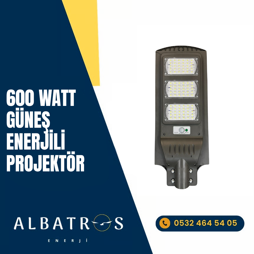 600W GÜNEŞ ENERJİLİ PROJEKTÖR